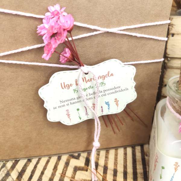 Bomboniera sostenibile candela EcoFattoArt